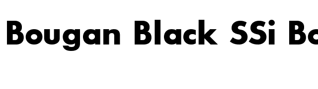 Bougan Black SSi Bold font preview