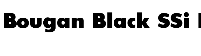 Bougan Black SSi Extra Bold font preview