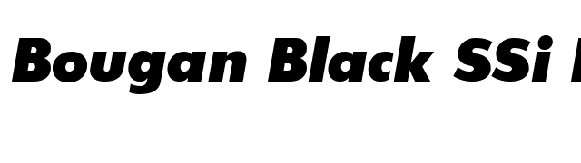 Bougan Black SSi Extra Bold Italic font preview