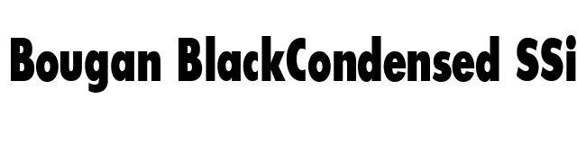 Bougan BlackCondensed SSi Extra Bold Condensed font preview