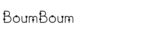 BoumBoum font preview