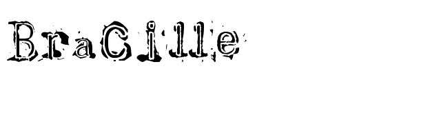 Bracille font preview