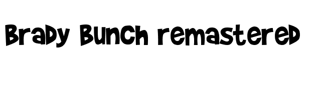 Brady Bunch remastered font preview