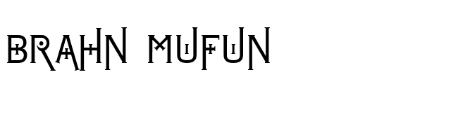 Brahn Mufun font preview