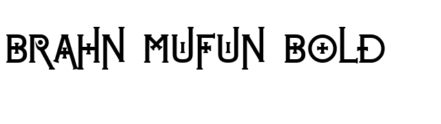 Brahn Mufun Bold font preview