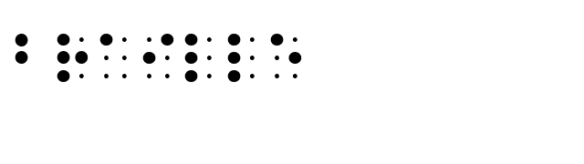 Braille font preview