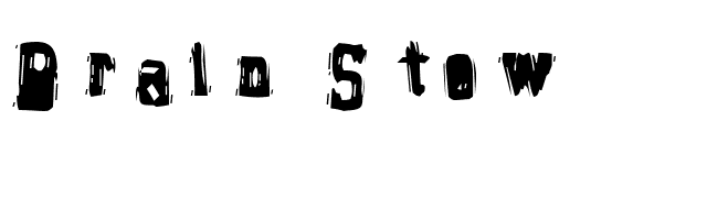 Brain Stew font preview