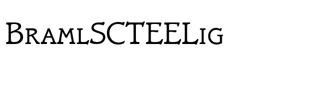 BramlSCTEELig font preview