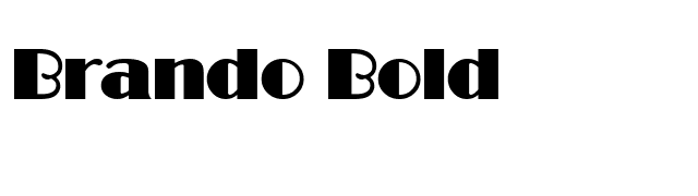 Brando Bold font preview