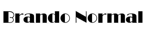 Brando Normal font preview