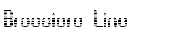 Brassiere Line font preview