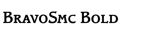 BravoSmc Bold font preview