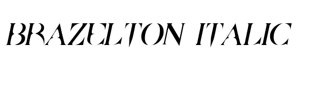 Brazelton Italic font preview