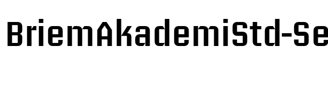 BriemAkademiStd-Semibold font preview