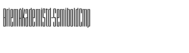 BriemAkademiStd-SemiboldCmp font preview