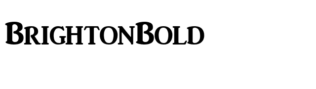 BrightonBold font preview