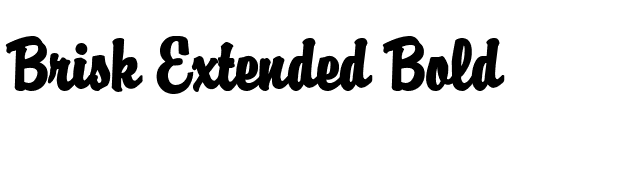 Brisk Extended Bold font preview