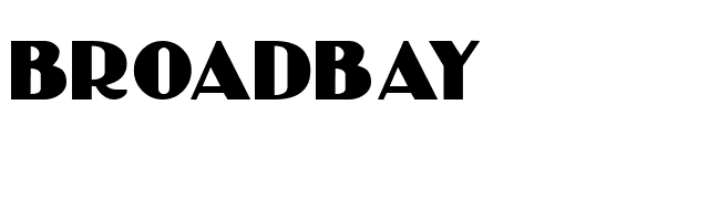 BROADBAY font preview