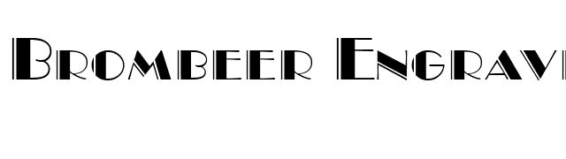 Brombeer Engraved DB font preview