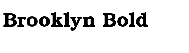 Brooklyn Bold font preview