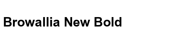 Browallia New Bold font preview