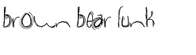 Brown Bear Funk font preview