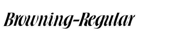 Browning-Regular font preview