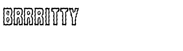 Brrritty font preview