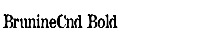 BrunineCnd Bold font preview