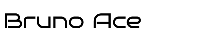 Bruno Ace font preview