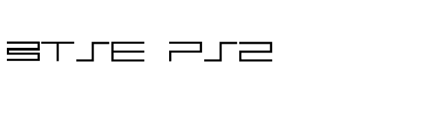 BTSE PS2 font preview