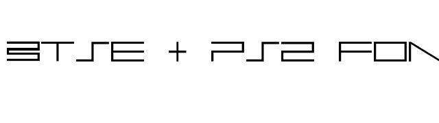 BTSE   PS2 FONT font preview