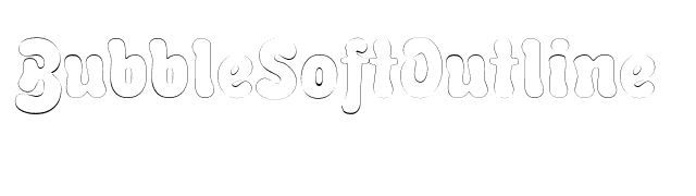 BubbleSoftOutline font preview