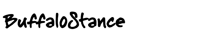 BuffaloStance font preview