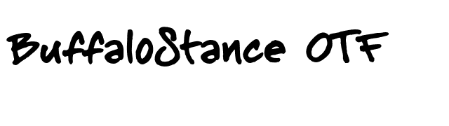 BuffaloStance OTF font preview