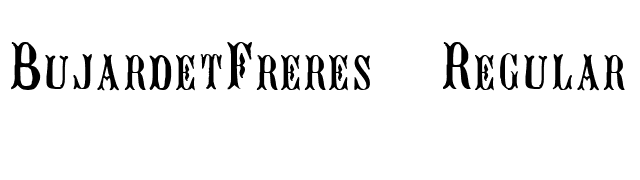 BujardetFreres Regular font preview