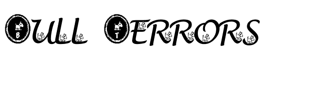 Bull Terrors font preview