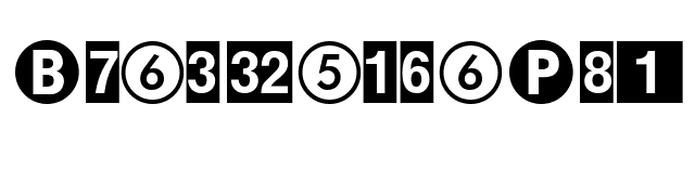 BundesbahnPi1 font preview