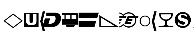 BundesbahnPi2 font preview