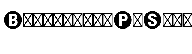 BundesbahnPiStd-1 font preview