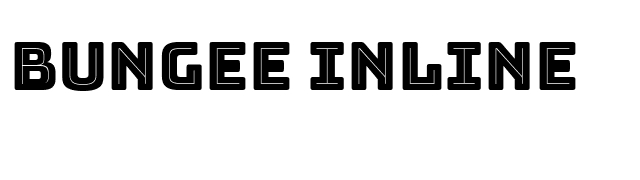 Bungee Inline font preview