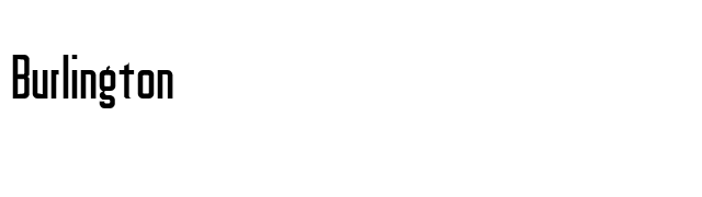 Burlington font preview