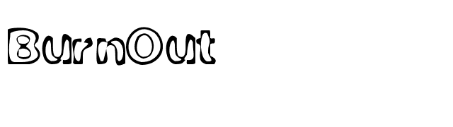 BurnOut font preview
