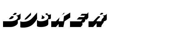 Busker font preview
