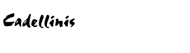 Cadellinis font preview