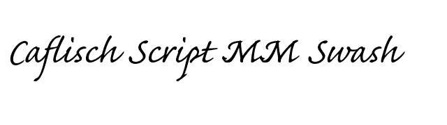 Caflisch Script MM Swash Font - FontPalace.com