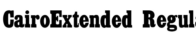 CairoExtended Regular font preview