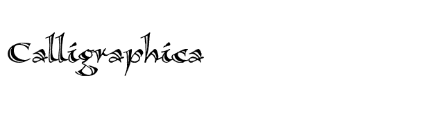 Calligraphica font preview