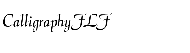 CalligraphyFLF font preview