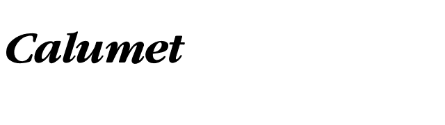 Calumet font preview